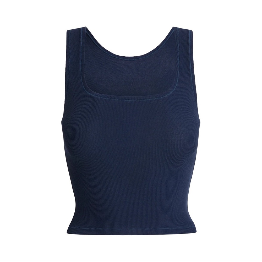Skims soft lounge tank navy NWT